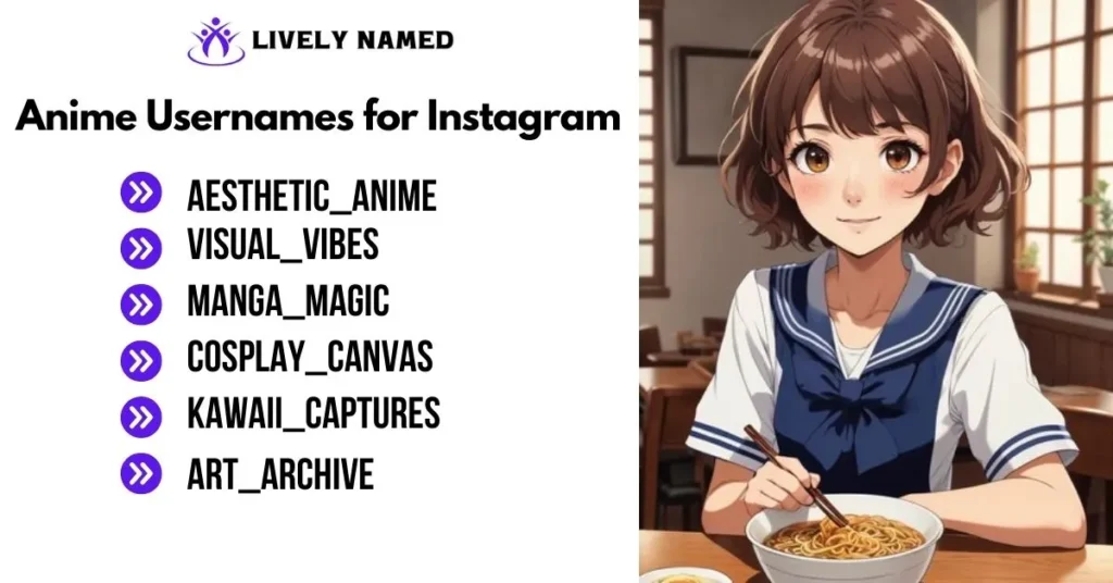 Anime Usernames for Instagram