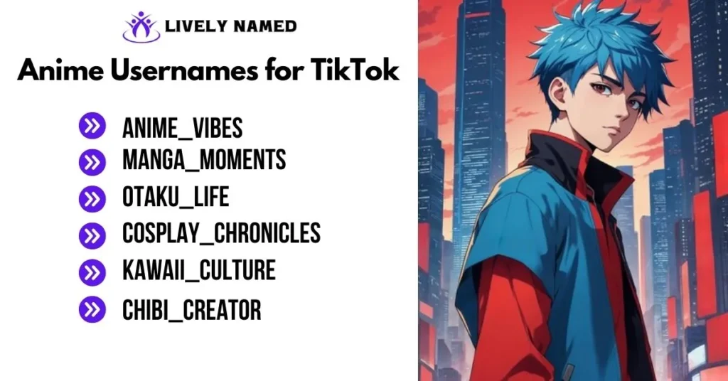 Anime Usernames for TikTok