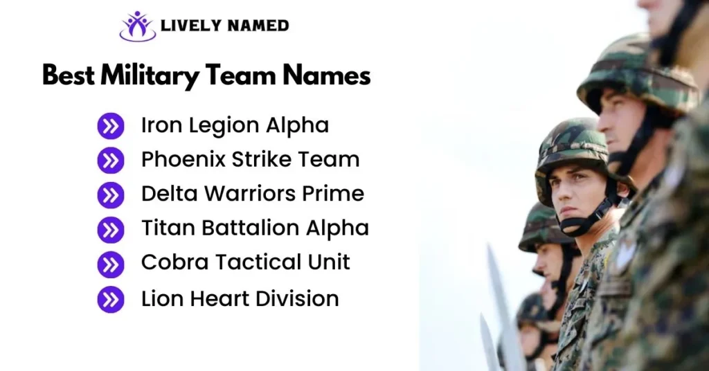 Best Military Team Names