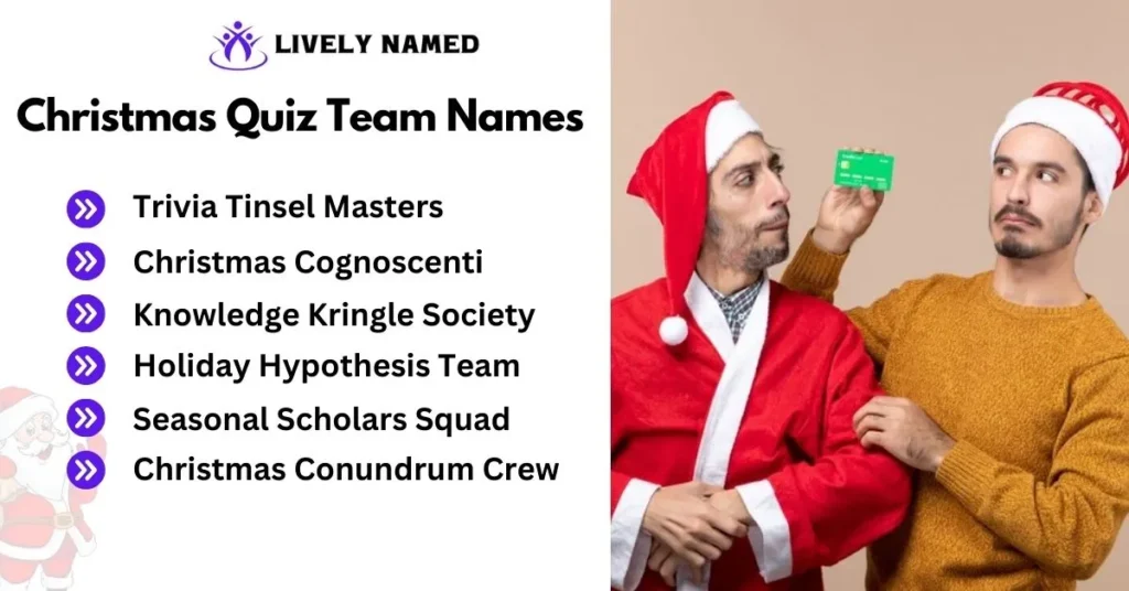 Christmas Quiz Team Names