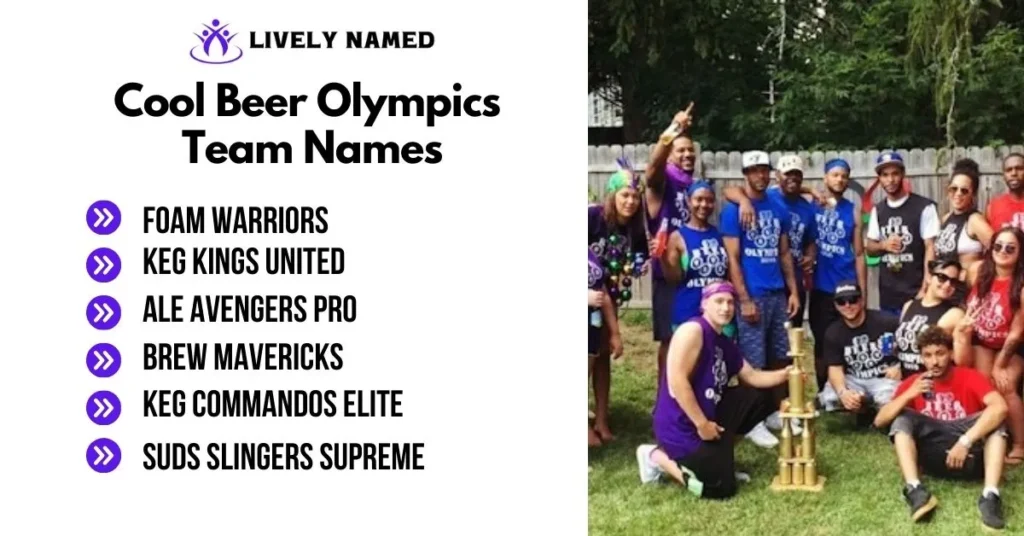 Cool Beer Olympics Team Names