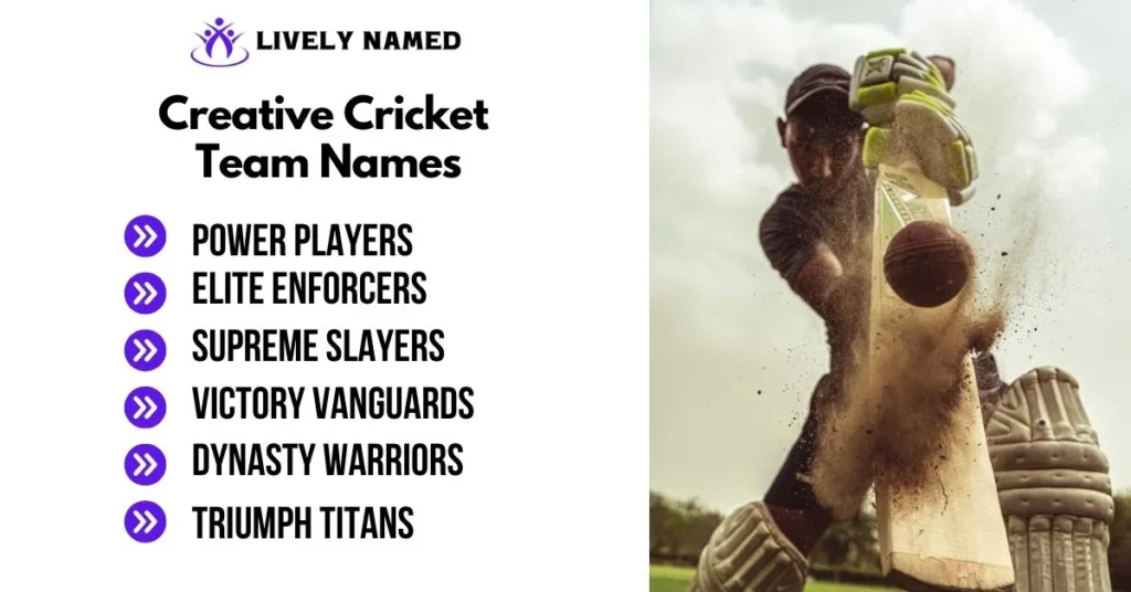 Creative Cricket Team Names