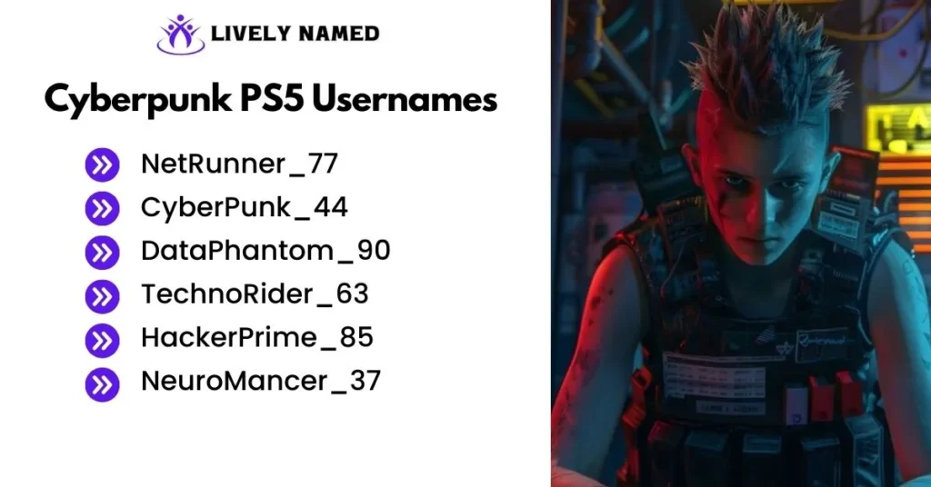 Cyberpunk PS5 Usernames