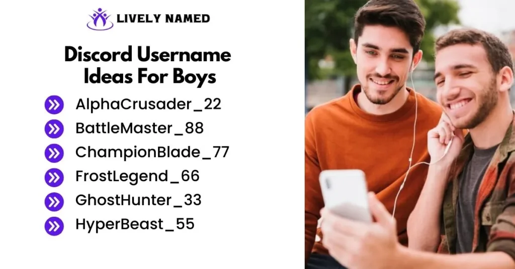 Discord Username Ideas For Boys