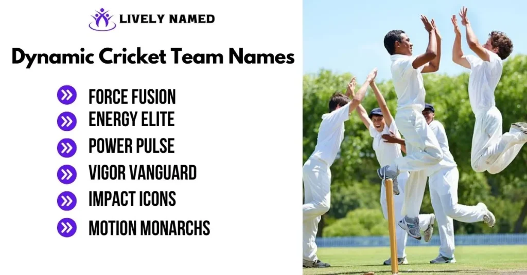 Dynamic Cricket Team Names