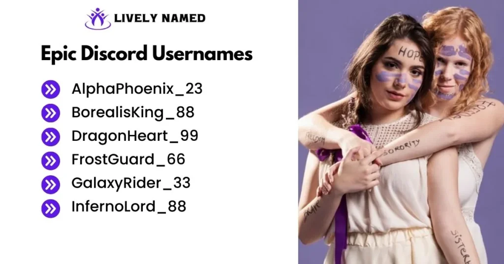 Epic Discord Usernames