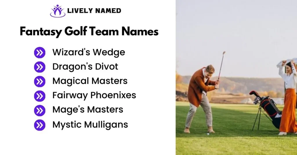 Fantasy Golf Team Names