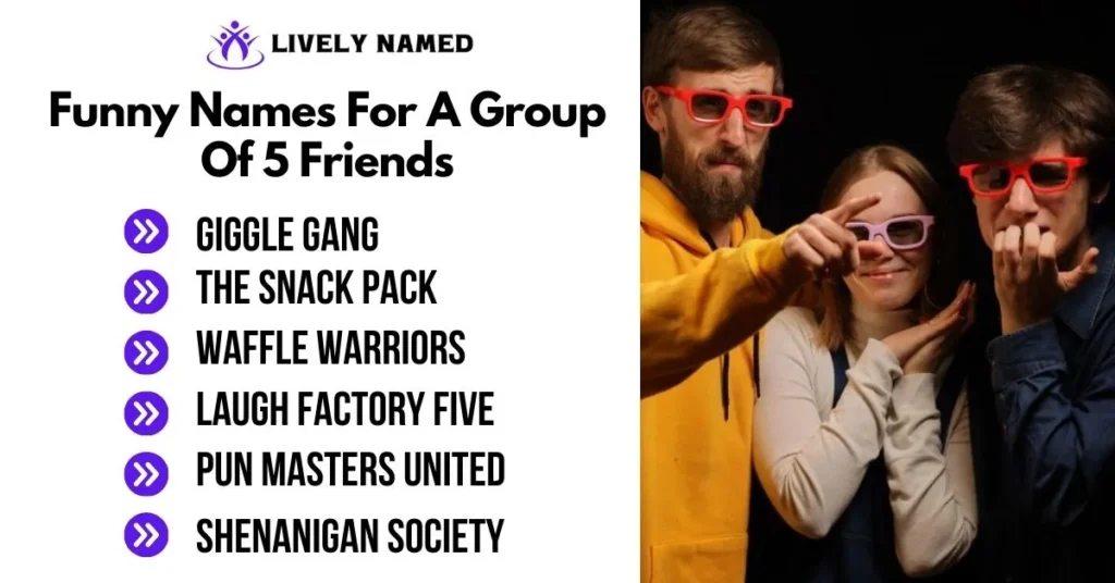 Funny Names For A Group Of 5 Friends