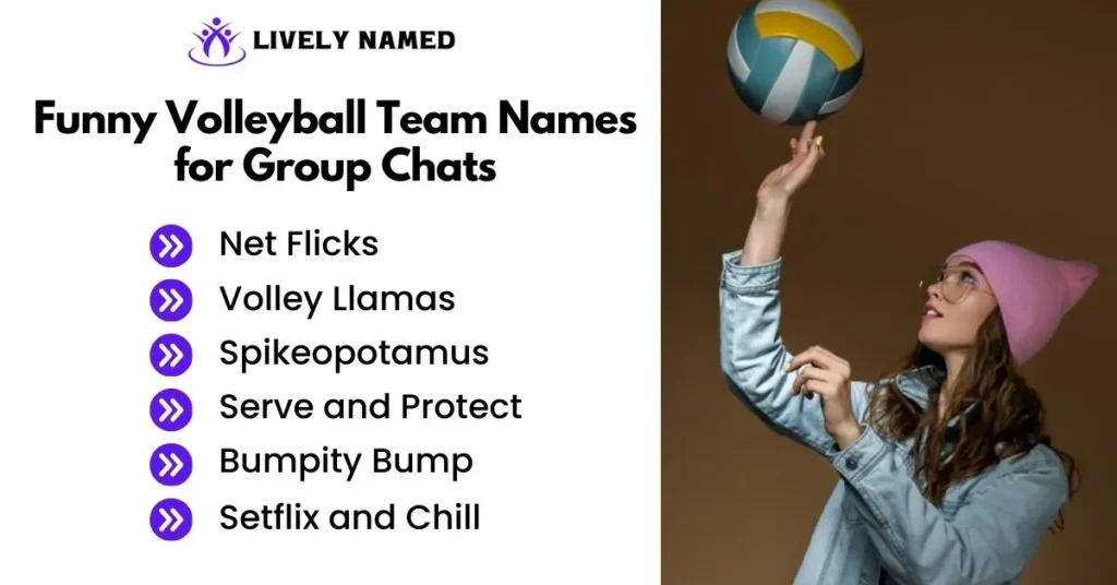 Funny Volleyball Team Names for Group Chats