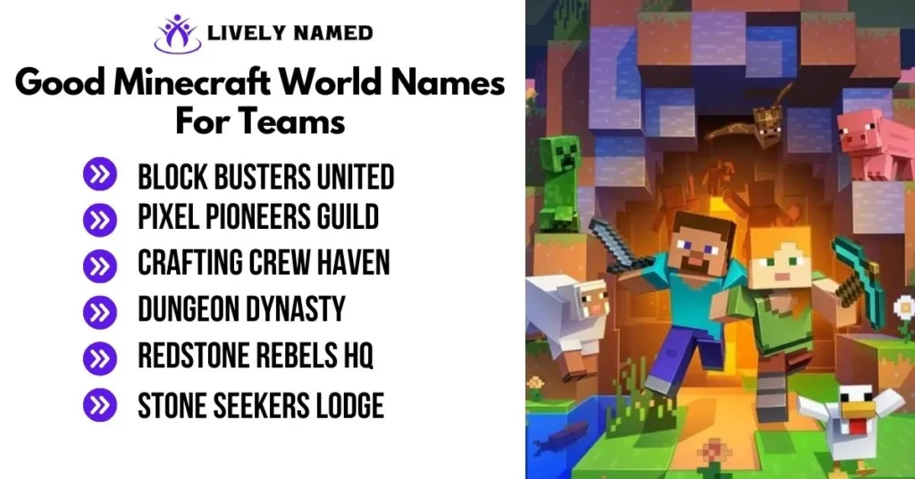 Good Minecraft World Names For Teams