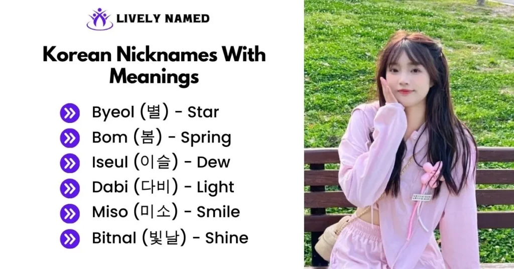 Korean Nicknames With Meanings