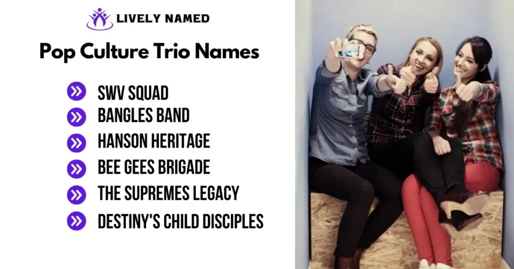 Pop Culture Trio Names