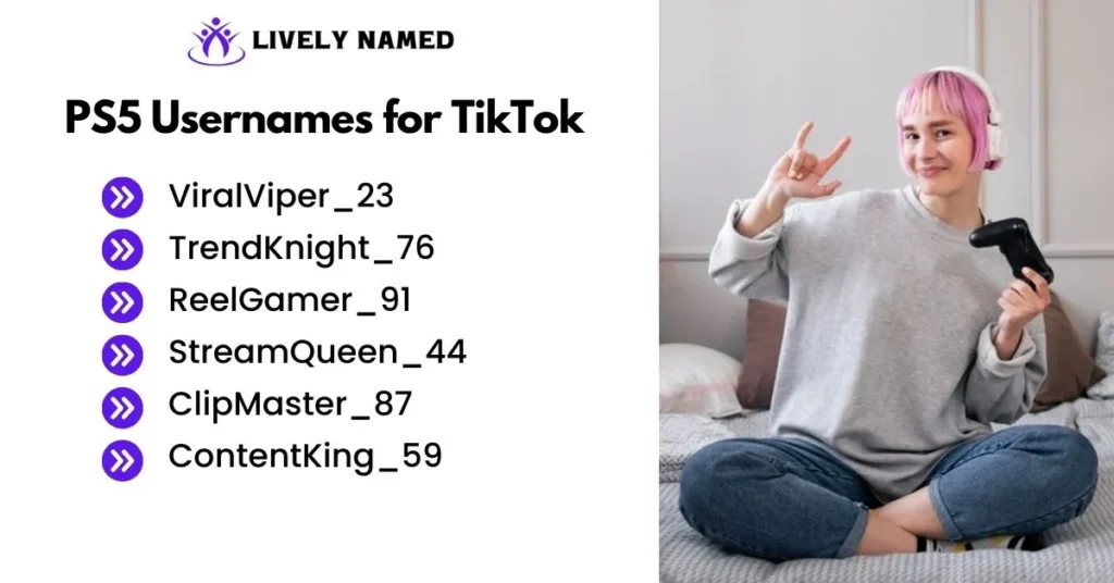 PS5 Usernames for TikTok