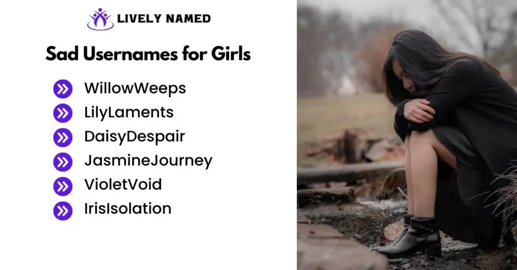 Sad Usernames for Girls