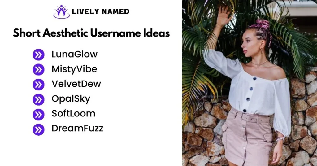 Short Aesthetic Username Ideas