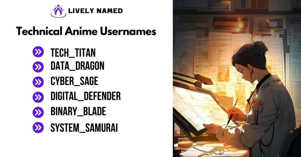 Technical Anime Usernames