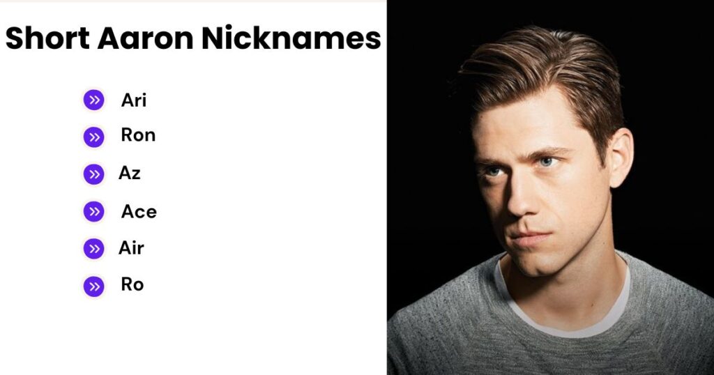 Short Aaron Nicknames