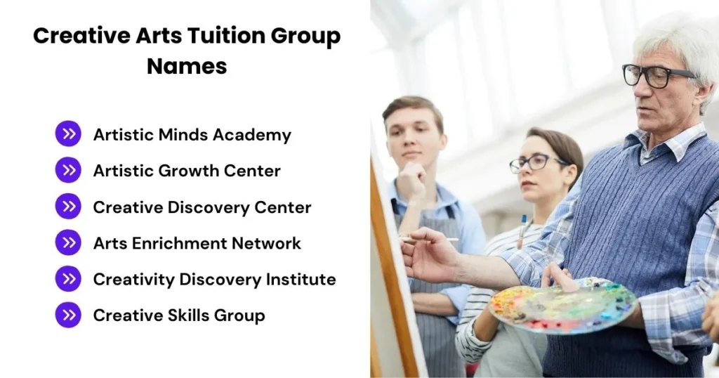 Creative Arts Tuition Group Names