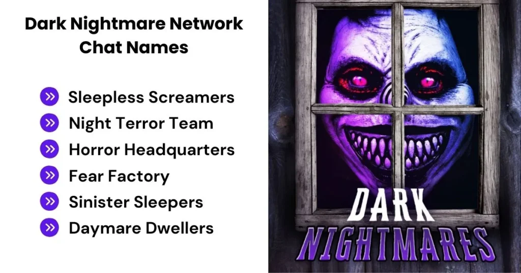 Dark Nightmare Network Chat Names