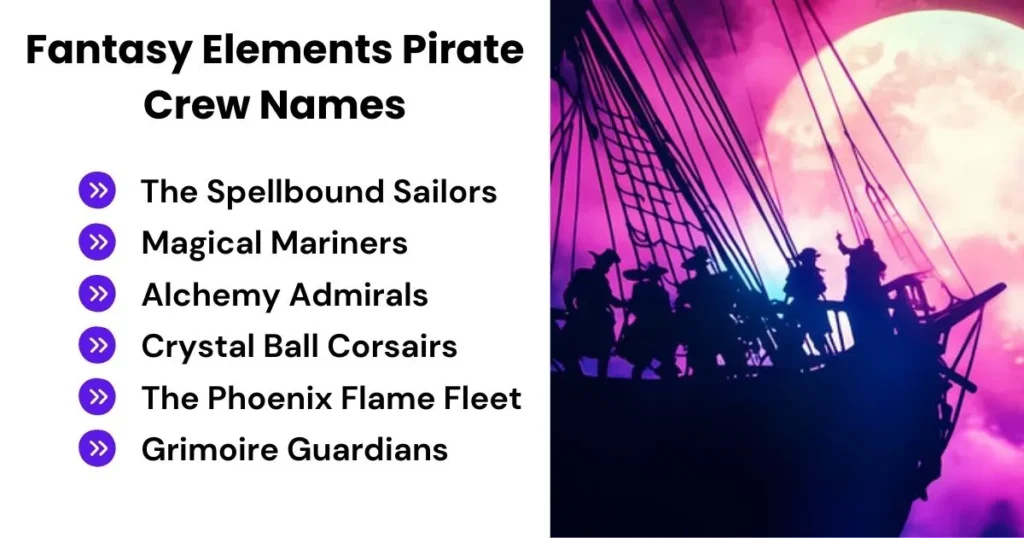 Fantasy Elements Pirate Crew Names