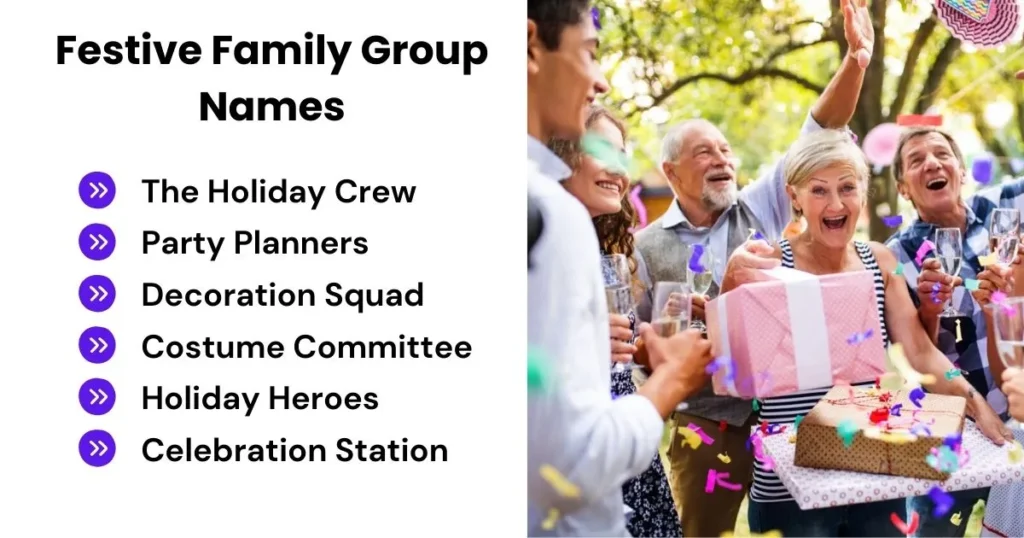 Festive Family Group Names