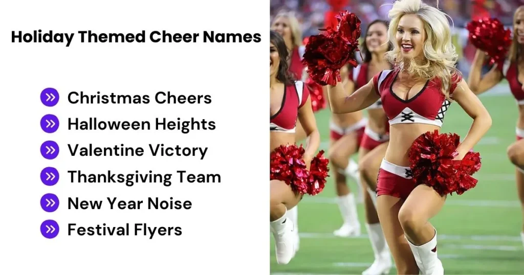 Holiday Themed Cheer Names