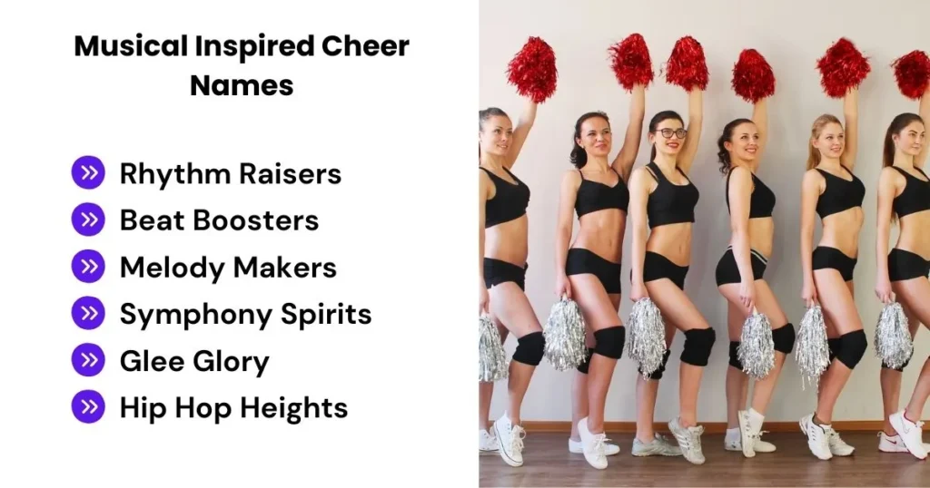 Musical Inspired Cheer Names