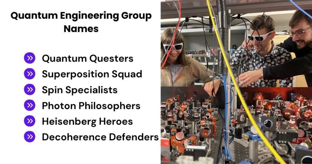 Quantum Engineering Group Names