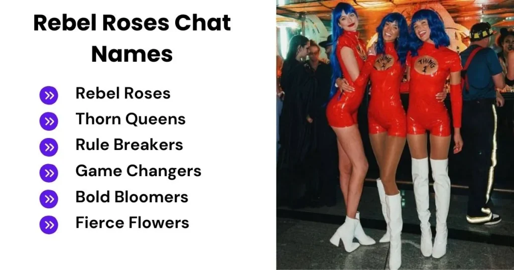 Rebel Roses Chat Names