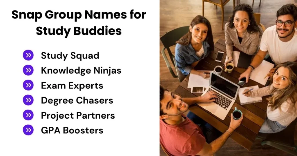 Snap Group Names for Study Buddies