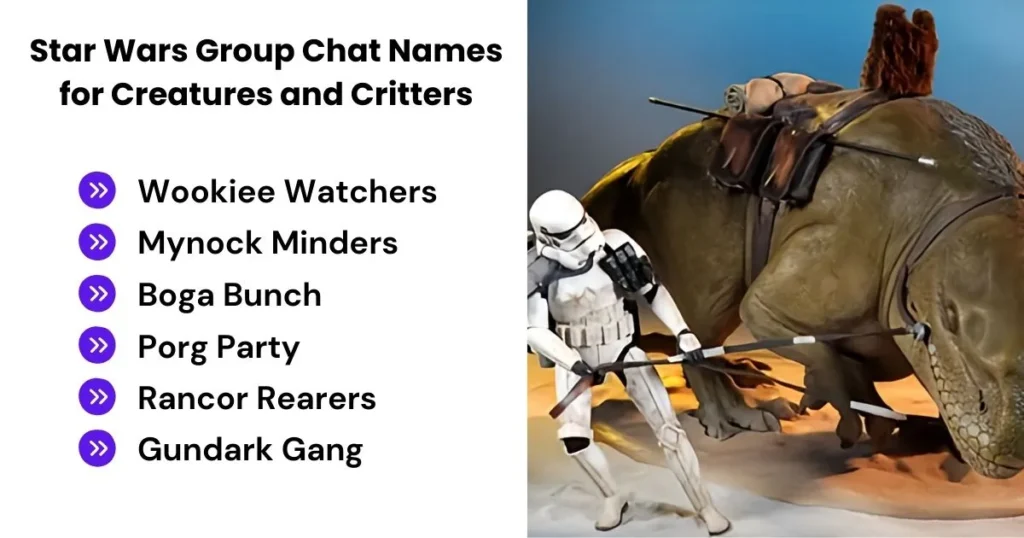 Star Wars Group Chat Names for Creatures and Critters