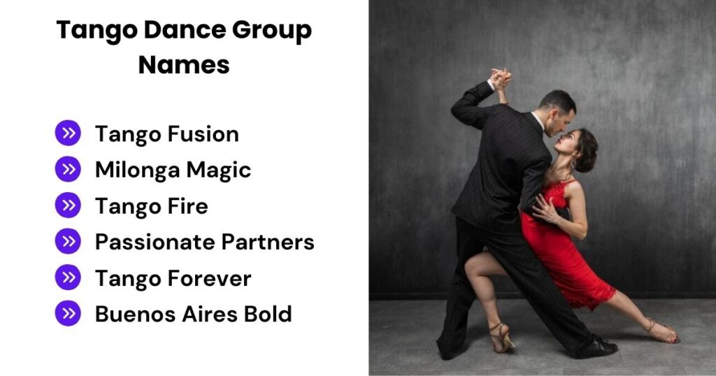 Tango Dance Group Names