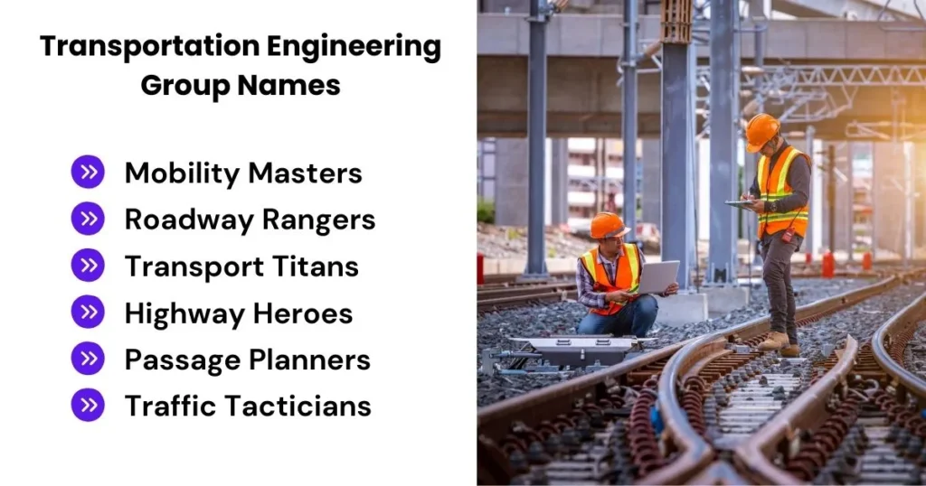 Transportation Engineering Group Names