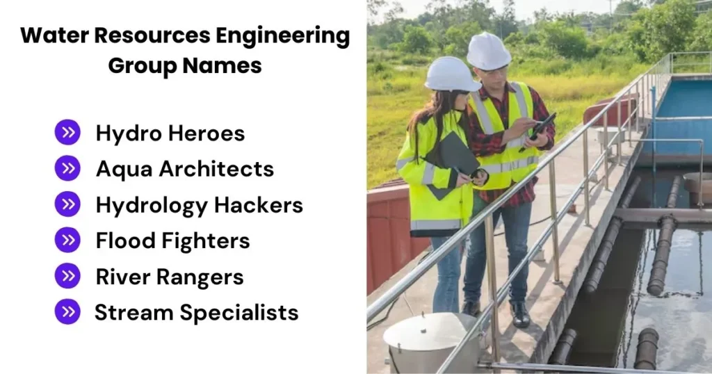 Water Resources Engineering Group Names